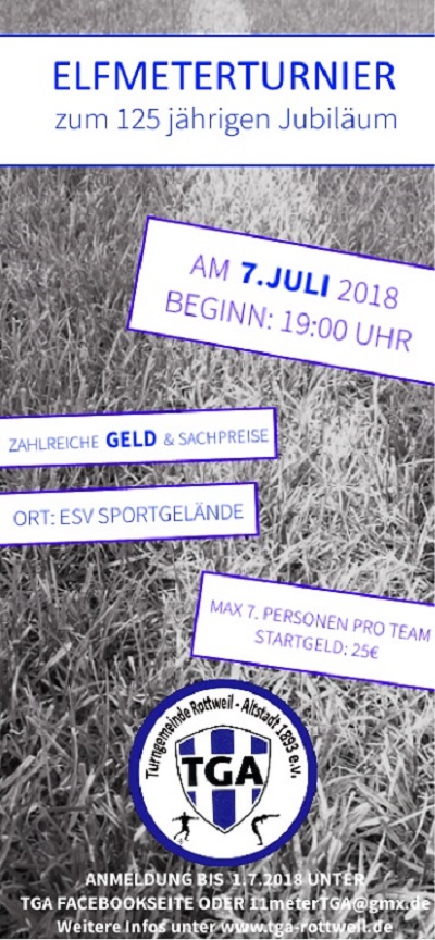 Elfmeterturnier Flyer