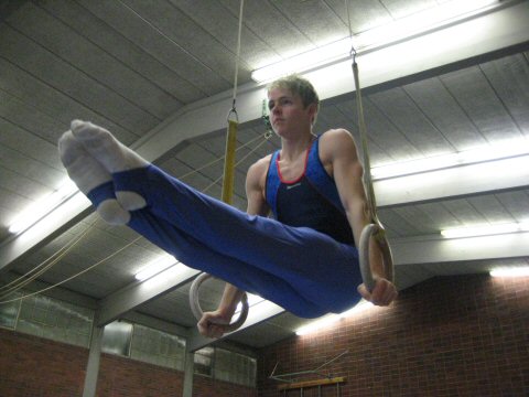 Thomas Kanthak an den Ringen